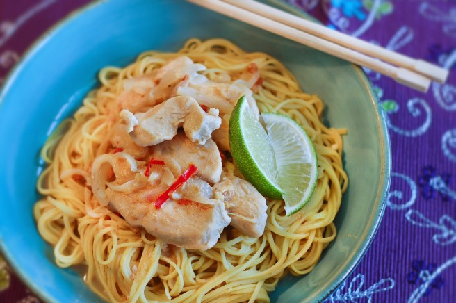 Satay-kjúklinganúðlur