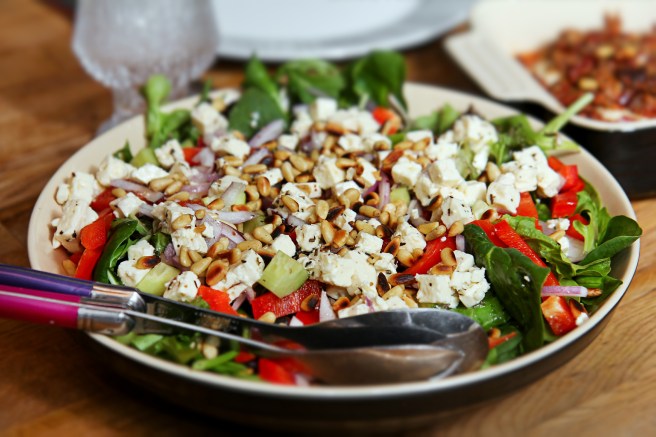 Kjúklingabringur með himneskri fyllingu og sætri kartöflustöppu