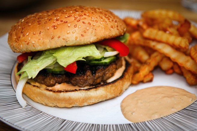 Heimagerðir BBQ-hamborgarar