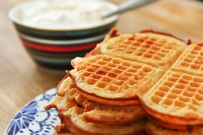 Extra stökkar vöfflur