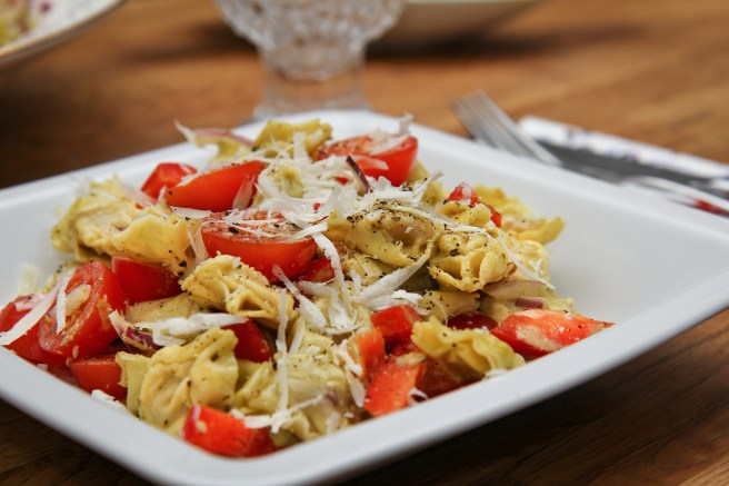 Ferskt tortellini í pestósósu