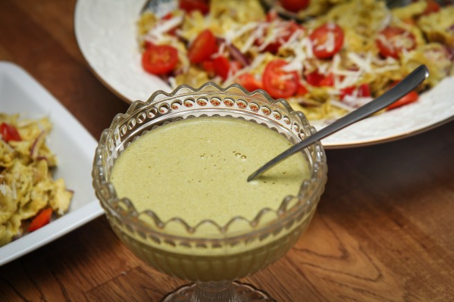 Ferskt tortellini í pestósósu