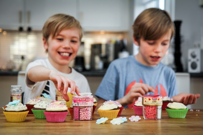 Dásamlegar súkkulaðimöffins með rjómaostakremi