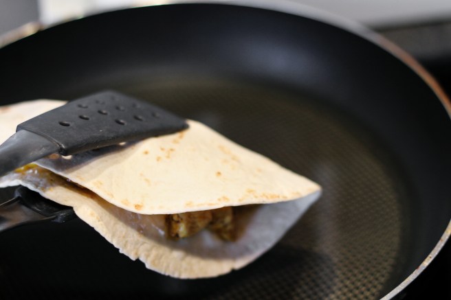 Steiktar quesadillas með kjúklingi