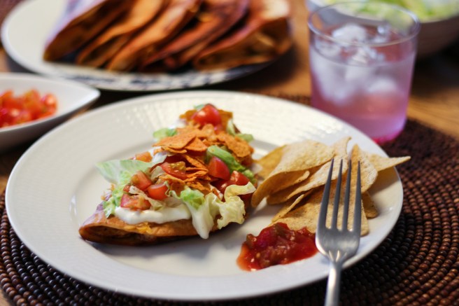 Steiktar quesadillas með kjúklingi