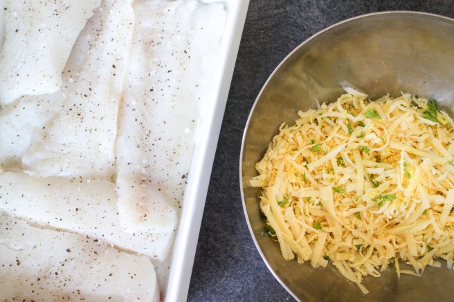 Fiskur undir krydduðum osta- og rasphjúp