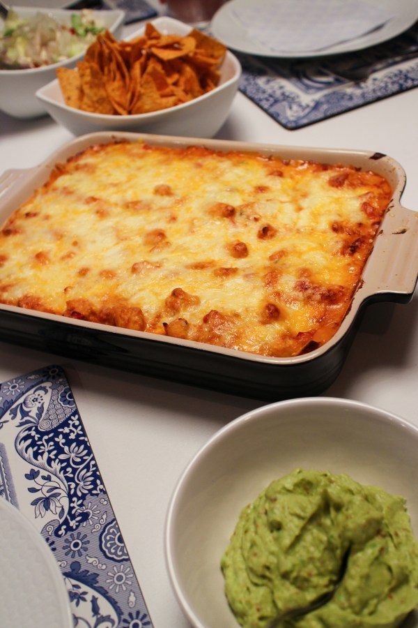 Mexíókskt kújklingalasagna