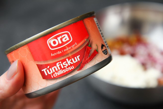 Túnfisksalat með sólþurrkuðum tómötum og ólívum