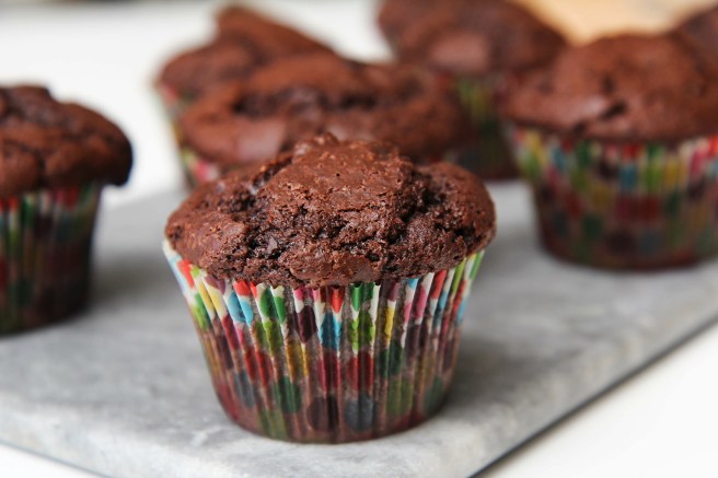 Fullkomnar súkkulaðimöffins með súkkulaðibitum