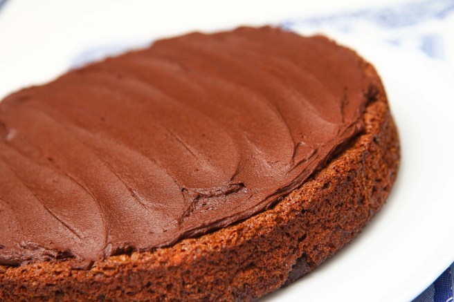 Bananakaka með súkkulaðikremi