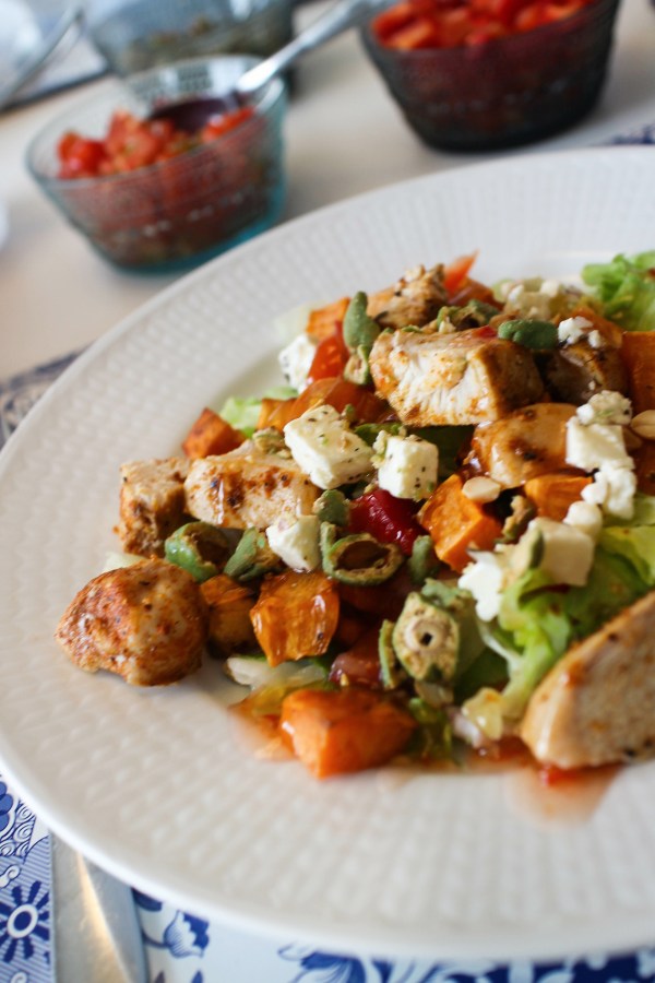 Einfalt og súpergott kjúklingasalat