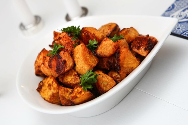 Ofnbakaðar parmesan sætar kartöflur