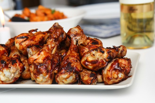 Grillaðir BBQ-kjúklingaleggir