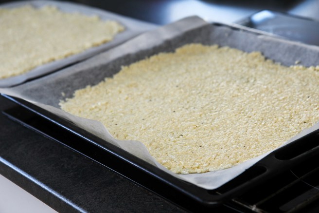 Pizza með blómkálsbotni