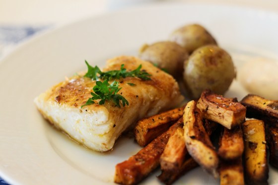 Smjörsteiktur þorskur