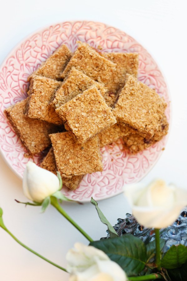 Hafarstykki með jarðaberjasultu